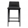 Moe's Home Collection Baron Counter Stool - Charcoal - Front Angle