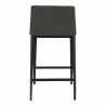 Moe's Home Collection Baron Counter Stool - Charcoal - Back Angle - Moe's Home Collection Baron Counter Stool - Charcoal - Back Angle