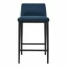 Moe's Home Collection Baron Counter Stool in Blue - Front Angle - Moe's Home Collection Baron Counter Stool in Blue - Front Angle