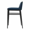 Moe's Home Collection Baron Counter Stool in Blue - Side Angle - Moe's Home Collection Baron Counter Stool in Blue - Side Angle