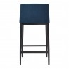 Moe's Home Collection Baron Counter Stool in Blue - Back  Angle