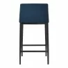 Moe's Home Collection Baron Counter Stool in Blue - Back  Angle - Moe's Home Collection Baron Counter Stool in Blue - Back  Angle