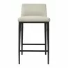 Moe's Home Collection Baron Counter Stool in Beige - Front Angle - Moe's Home Collection Baron Counter Stool in Beige - Front Angle