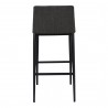 Moe's Home Collection Baron Barstool - Charcoal - Back Angle