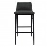 Moe's Home Collection Baron Barstool - Charcoal - Front  Angle