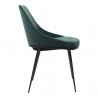 Moe's Home Collection Sedona Dining Chair in Velvet - Set of Two - Side Angle
