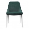 Moe's Home Collection Sedona Dining Chair in Velvet - Set of Two - Front Angle