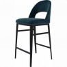 Moe's Home Collection Roger Counter Stool in Teal - Front Side Angle