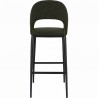 Moe's Home Collection Roger Bar Stool - Green Velvet - Rear