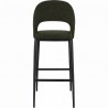 Moe's Home Collection Roger Bar Stool - Green Velvet - Rear