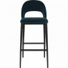 Moe's Home Collection Roger Bar Stool - Teal Velvet - Front