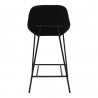 Moe's Home Collection Shelby Counter Stool in Black - Back Angle