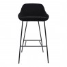 Moe's Home Collection Shelby Barstool - Black - Front Angle