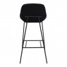 Moe's Home Collection Shelby Barstool - Black - Back Angle