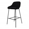 Moe's Home Collection Shelby Barstool - Black - Front Side Angle