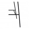 Moe's Home Collection Shelby Barstool - Black - Base Angle