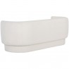 Sunpan Valence Sofa - Maya White - Back Side Angle