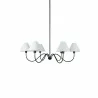 Moe's Home Collection Whitney Chandelier in Blackened Bronze - Front - Moe's Home Collection Whitney Chandelier in Blackened Bronze - Front