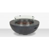 Source Furniture Elements Concrete Fire Pit Glass Wind Guards