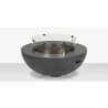 Source Furniture Elements Concrete Fire Pit Glass Wind Guards - Source Furniture Elements Concrete Fire Pit Glass Wind Guards
