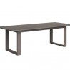 Sunpan Tropea Dining Table 94'' Smoke Grey - Front Side Angle