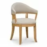 Moe's Home Collection Carlos Dining Chair in Taupe - Angled - Moe's Home Collection Carlos Dining Chair in Taupe - Angled