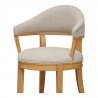 Moe's Home Collection Carlos Dining Chair in Taupe - Angled View