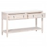 Essentials For Living Emerie 2-Drawer Entry Console - Angled with Opened Drawers