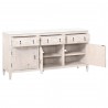 Essentials For Living Emerie Media Sideboard - Angled with Opened Drawer