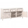 Essentials For Living Emerie Media Sideboard - Angled with Opened Drawer