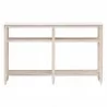 Essentials For Living Emerie Narrow Console Table - White Wash Pine, White Quartz - Front Angle - Essentials For Living Emerie Narrow Console Table - White Wash Pine, White Quartz - Front Angle