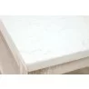 Essentials For Living Emerie Narrow Console Table - White Wash Pine, White Quartz - Closeup Top  Angle - Essentials For Living Emerie Narrow Console Table - White Wash Pine, White Quartz - Closeup Top  Angle