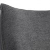 Sunpan Sorrel Lounge Chair Polo Club Kohl Grey Abbington Black - Closeup Top Angle
