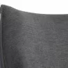 Sunpan Sorrel Lounge Chair Polo Club Kohl Grey Abbington Black - Closeup Top Angle - Sunpan Sorrel Lounge Chair Polo Club Kohl Grey Abbington Black - Closeup Top Angle