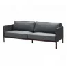 Cane_Line Encore 3-Seater Sofa,Soft Rope/Lava grey w/Cane-line AirTouch, dark grey - Cane_Line Encore 3-Seater Sofa,Soft Rope/Lava grey w/Cane-line AirTouch, dark grey