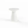 Sunset West GRC Round End Table, Bone - Front Angle - Sunset West GRC Round End Table, Bone - Front Angle