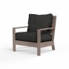 Laguna Club Chair in Spectrum Carbon, No Welt - Front Side Angle