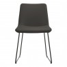 Moe's Home Collection Villa Dining Chair in Black - Set of Two - Front Angle