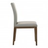 Moe's Home Collection Frankie Dining Chair in Grey - Set of Two - Side Angle
