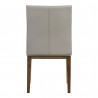 Moe's Home Collection Frankie Dining Chair in Grey - Set of Two - Back Angle