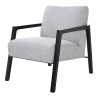 Moe's Home Collection Fox Chair Beach Stone - Grey - Front Side Angle