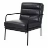Moe's Home Collection Verlaine Chair Raven Black - Front Side Angle - Moe's Home Collection Verlaine Chair Raven Black - Front Side Angle