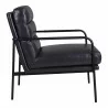 Moe's Home Collection Verlaine Chair Raven Black - Side Angle - Moe's Home Collection Verlaine Chair Raven Black - Side Angle