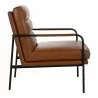 Moe's Home Collection Verlaine Armchair, Chestnut Brown - Side Angle - Moe's Home Collection Verlaine Armchair, Chestnut Brown - Side Angle