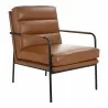 Moe's Home Collection Verlaine Armchair, Chestnut Brown - Front Side Angle - Moe's Home Collection Verlaine Armchair, Chestnut Brown - Front Side Angle