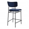 Moe's Home Collection Sailor Counter Stool - Blue - Back Side Angle