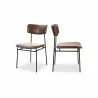 Moe's Home Collection Sailor Dining Chair Dark Brown - Set in Angle - Moe's Home Collection Sailor Dining Chair Dark Brown - Set in Angle