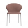 Sunpan Eric Dining Chair in Abbington Blush Purple - Set of Two - Front Angle