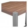 Moe's Home Collection Riva Counter Table in Walnut - Edge Closeup Top Angle