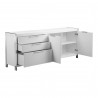 Moe's Home Collection Neo Sideboard - White - Front Side Opened Angle